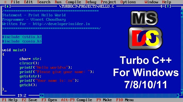 turbo c++-1.1